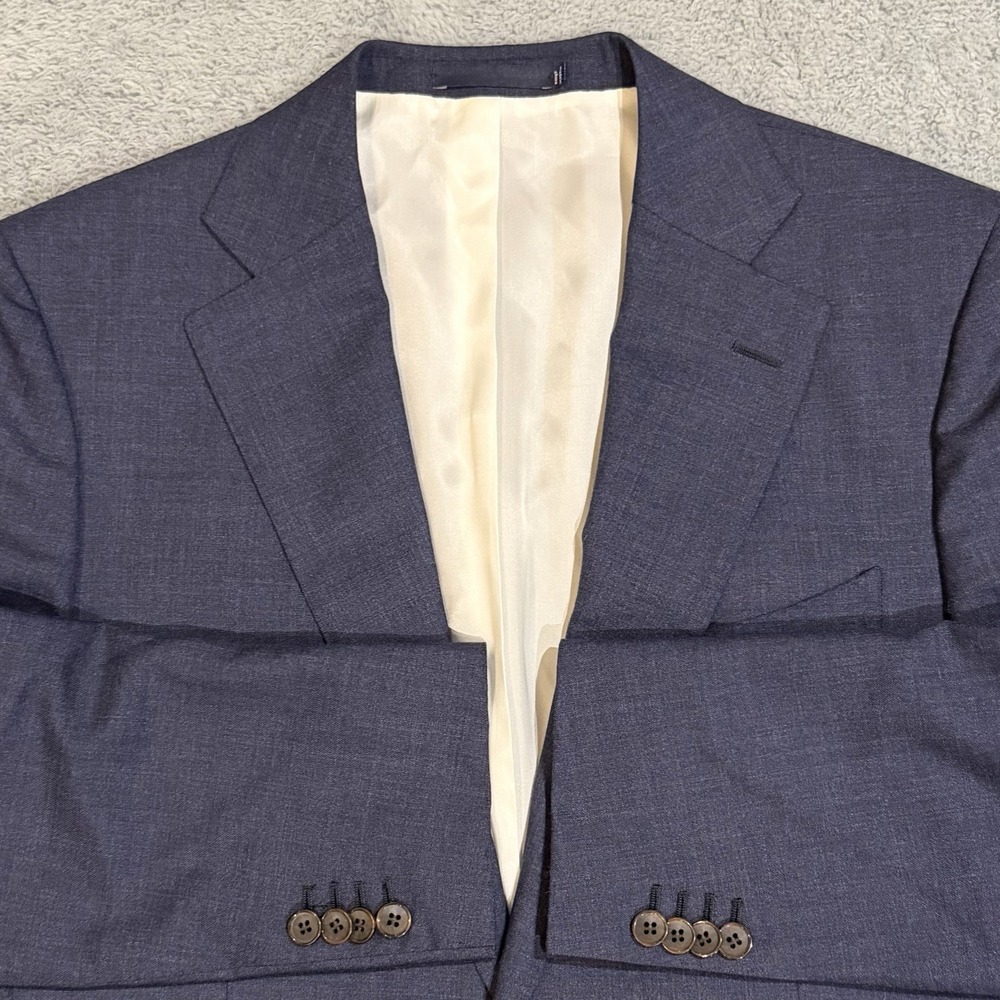 Suitsupply Navy Wool Blazer with Cream Lining